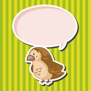 hayvan serçe çizgi film Tema öğeleri