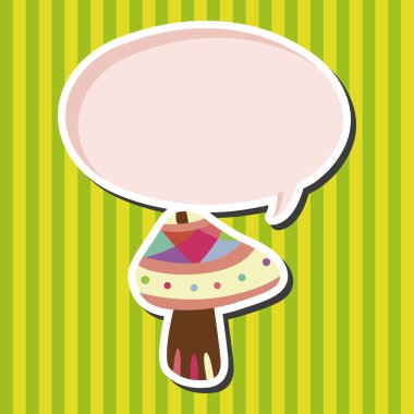 mantar karikatür Tema öğeleri vektör, eps