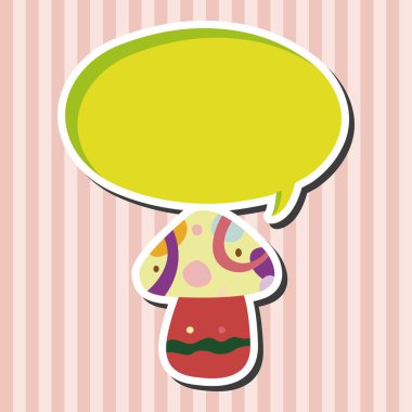 mantar karikatür Tema öğeleri vektör, eps