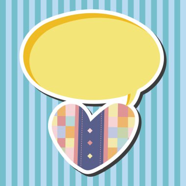 aşk kalp karikatür öğeleri vektör, eps