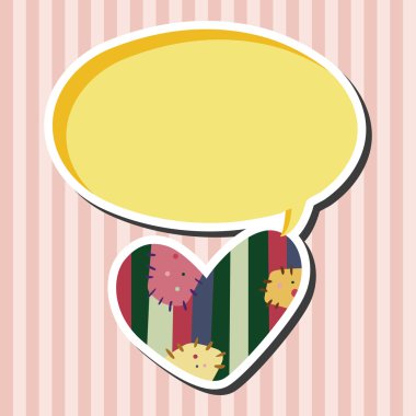 aşk kalp karikatür öğeleri vektör, eps