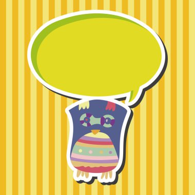 baykuş karikatür Tema öğeleri vektör, eps