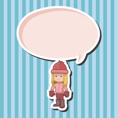 İnsanlar kış Tema öğeleri