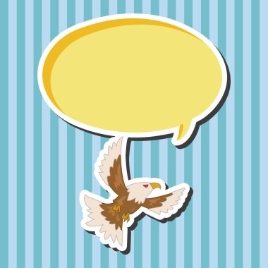 kuş kartal karikatür Tema öğeleri vektör, eps