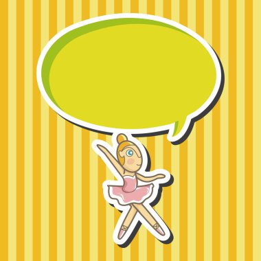 Bale dansçısı Tema öğeleri vektör, eps