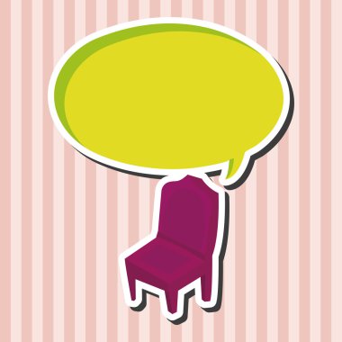 mobilya Tema koltuk kanepe öğeleri vektör, eps