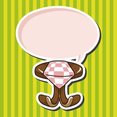 mobilya Tema tablo Resepsiyon elemanları vektör, eps