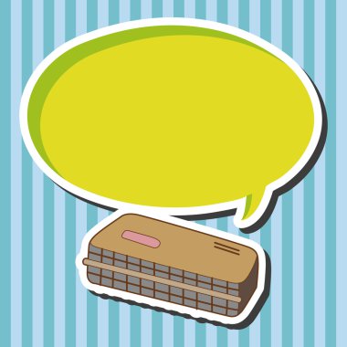 müzik ağız organ Tema öğeleri vektör, eps