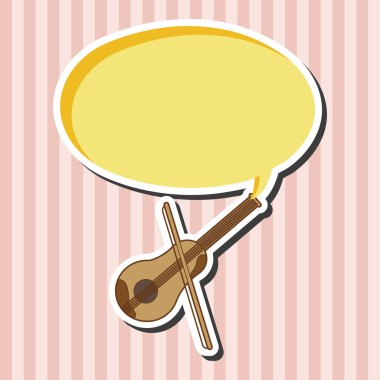 müzik keman Tema öğeleri vektör, eps