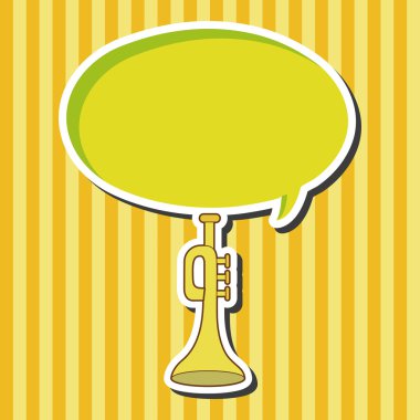 müzik trompet Tema öğeleri vektör, eps