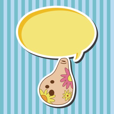 müzik bambu flüt Tema öğeleri vektör, eps