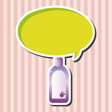 Evde beslenen hayvan şampuan Tema öğeleri vektör, eps10