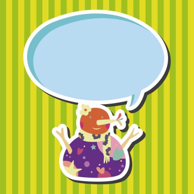 kardan adam karikatür öğeleri vektör, eps