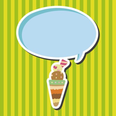 dondurma karikatür öğeleri vektör, eps