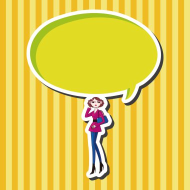 alışveriş kız Tema öğeleri vektör, eps