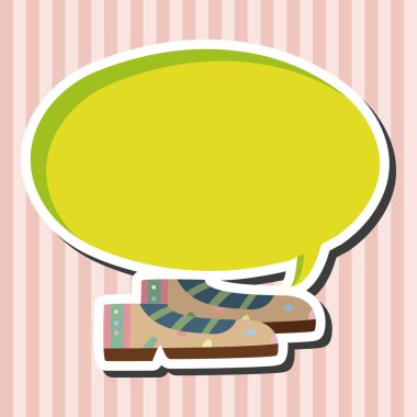 Ayakkabı tarzı tema öğeleri vektör, eps