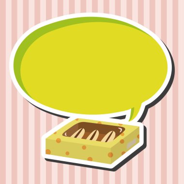 hediye Tema düz simgesi öğeleri arka plan, eps10