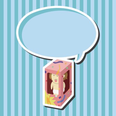 hediye Tema düz simgesi öğeleri arka plan, eps10