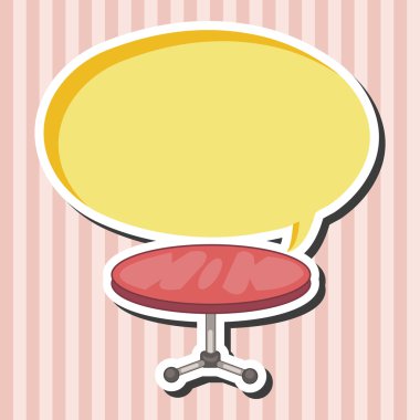 mobilya Tema tablo Resepsiyon elemanları vektör, eps