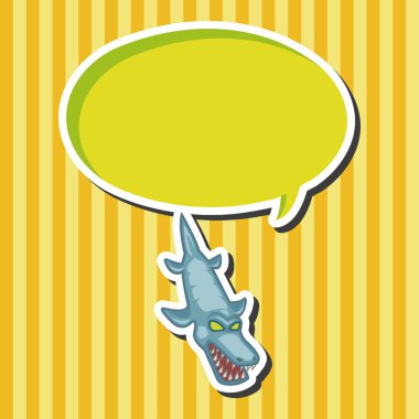 dinozor karikatür Tema öğeleri vektör, eps