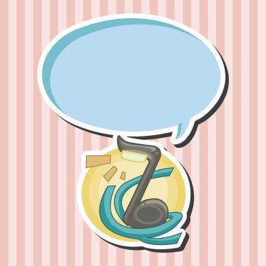 Tasarım müzik lamba stil tema öğeleri vektör, eps