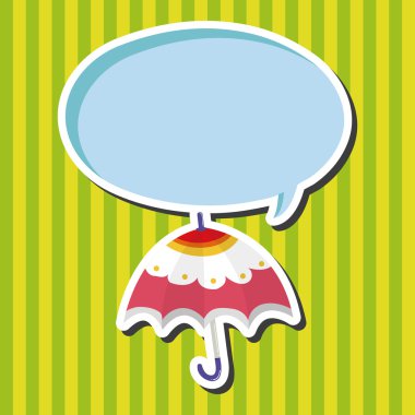 Şemsiye Tema elemets vektör, eps