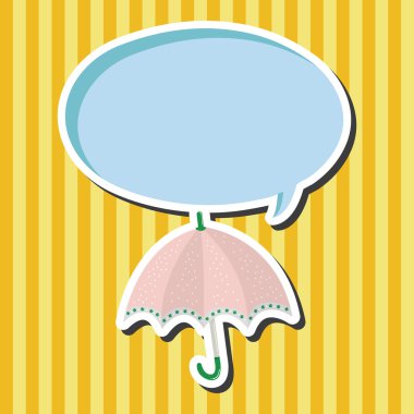 Şemsiye Tema elemets vektör, eps