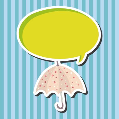 Şemsiye Tema elemets vektör, eps