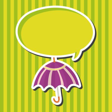 Şemsiye Tema elemets vektör, eps