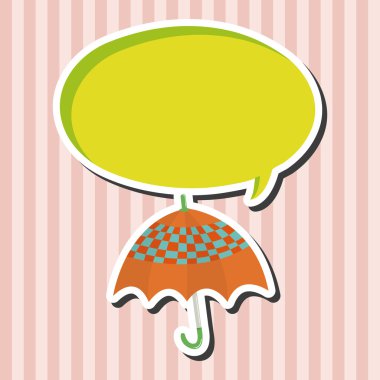 Şemsiye Tema elemets vektör, eps