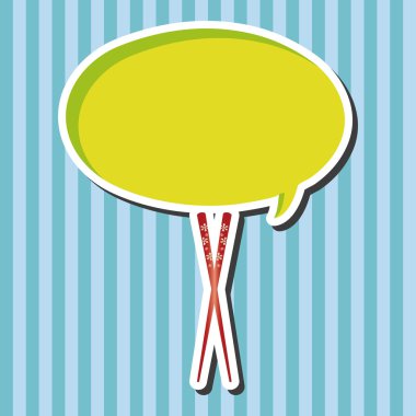 Sofra yemek çubukları Tema öğeleri vektör, eps