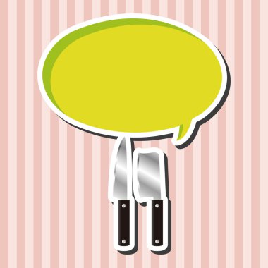 mutfak eşyaları bıçak Tema öğeleri vektör, eps