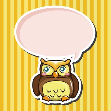 baykuş karikatür Tema öğeleri vektör, eps