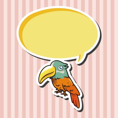 kuş çizgi film Tema öğeleri vektör, eps