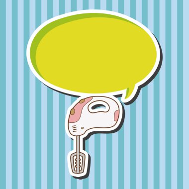 mutfak eşyaları otomatik çırpıcı Tema öğeleri vektör, eps