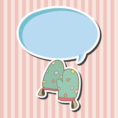 mutfak fırın eldiveni Tema öğeleri vektör, eps