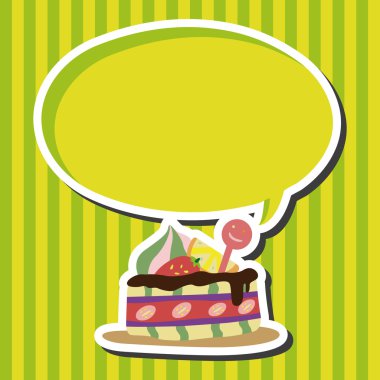 Dekorasyon kek Tema öğeleri vektör, eps10