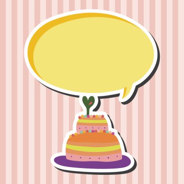 Dekorasyon kek Tema öğeleri vektör, eps10