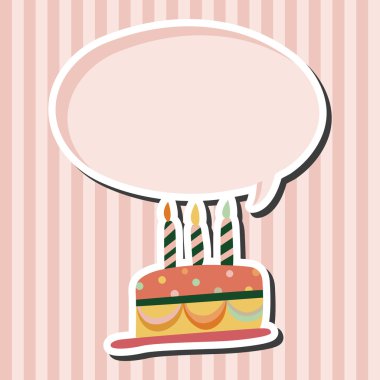 Dekorasyon kek Tema öğeleri vektör, eps10