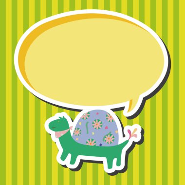 hayvan kaplumbağa Tema öğeleri vektör, eps