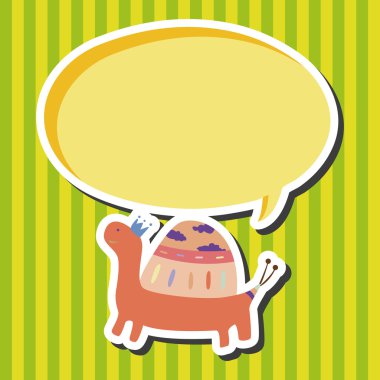 hayvan kaplumbağa Tema öğeleri vektör, eps