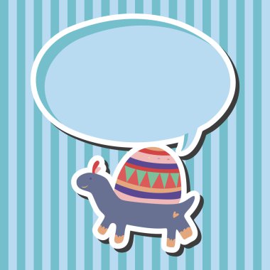 hayvan kaplumbağa Tema öğeleri vektör, eps