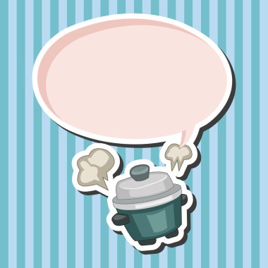 Ev aletleri Tema pirinç Ocak öğeleri