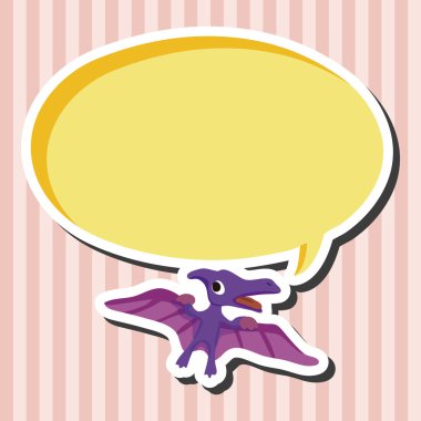 dinozor karikatür Tema öğeleri vektör, eps