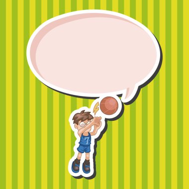 Basketbol oyuncu öğeleri vektör, eps