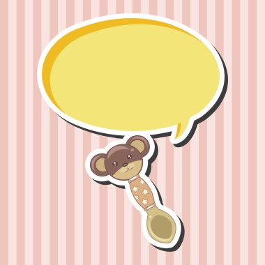 Bebek kaşık ve çatal Tema öğeleri