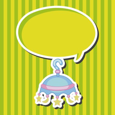 Tema öğeleri asılı bebek