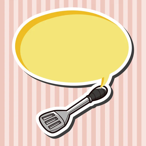 Éléments thème spatule ustensiles de cuisine vecteur, eps — Image vectorielle
