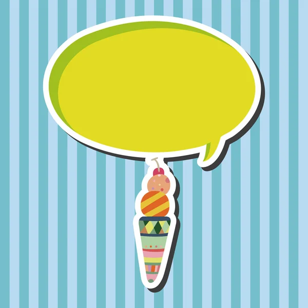 Helados elementos de dibujos animados vector, eps — Archivo Imágenes Vectoriales