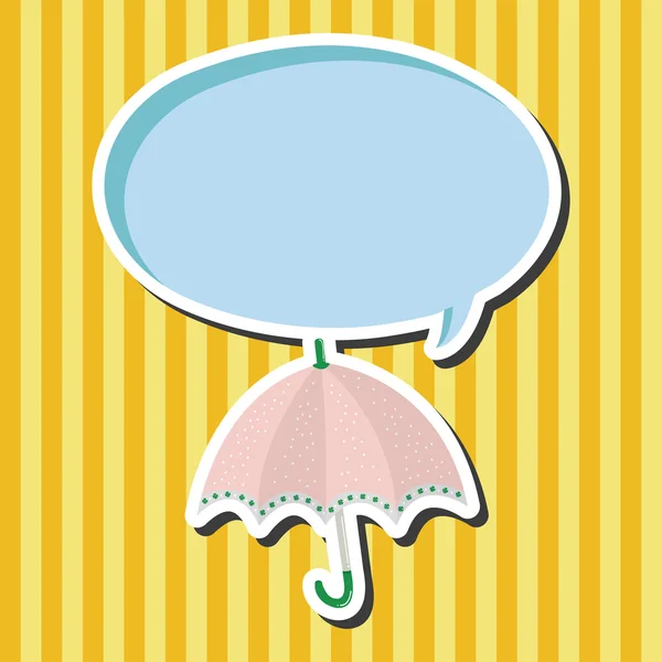 Umbrella theme elemets vector,eps — Stock Vector